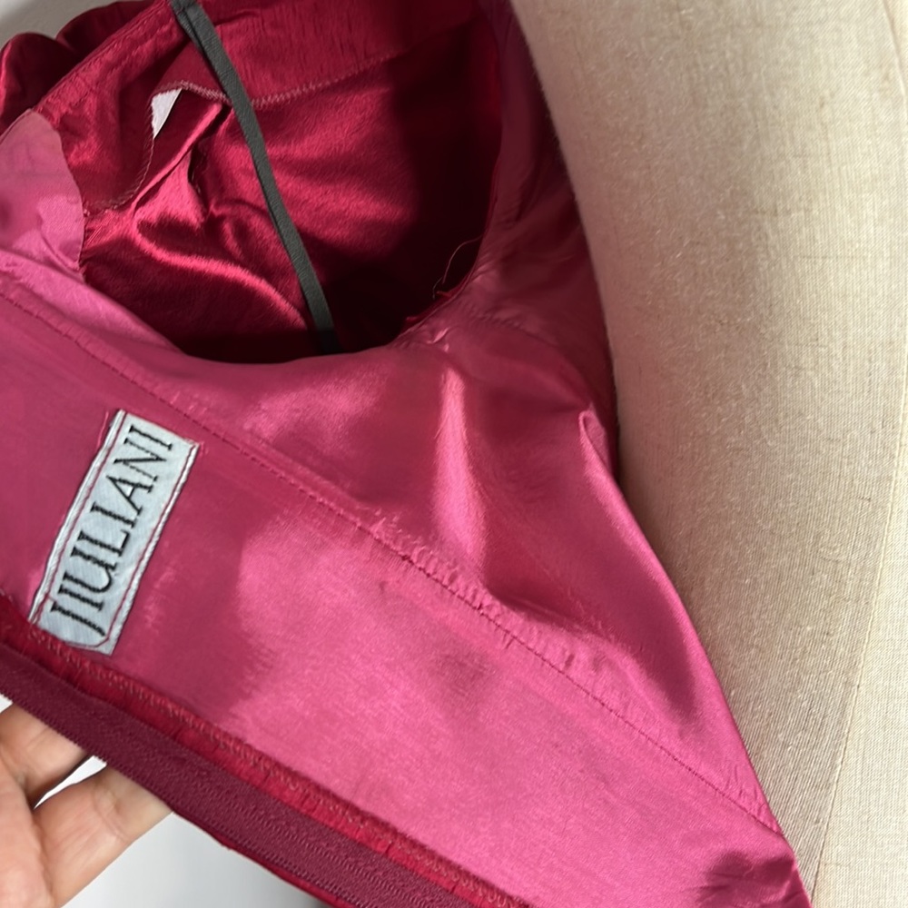 Jiuliani Rick fed maroon cocktail dress - Picture 10 of 11
